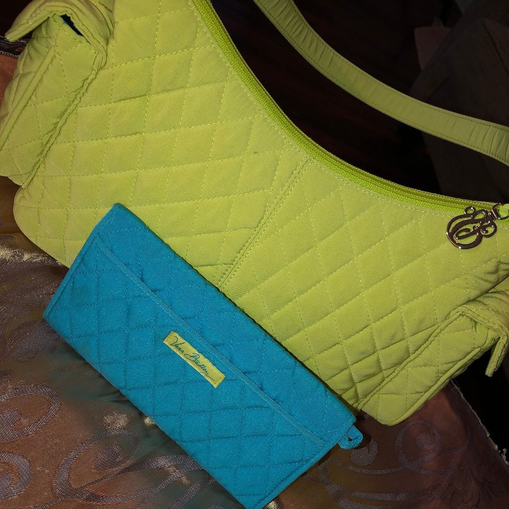 Vera Bradley Padded Purse and Wallet set